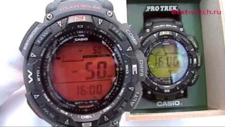 Обзор мужских часов Casio Pro Trek PRG-240-8E и PRG-240-1B