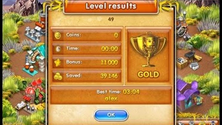 Farm Frenzy 3 American Pie (level 49) only GOLD Веселая ферма 3 Американский пирог Уровень 49 Золото