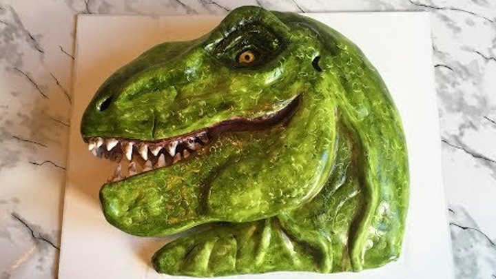 ТОРТ "ТИРАННОЗАВР РЕКС" 3D / Торт Динозавр / Праздничный Торт/ Cake Dinosaur T-REX