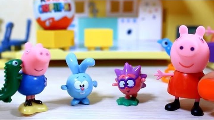 Свинка Пеппа. Киндер сюрпризы для Пеппы и Джорджа. Peppa Pig. Свинка Пеппа. Киндер сюрпризы для Пеппы и Джорджа. Peppa Pig.