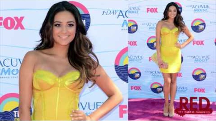Shay Mitchell Teen Choice Awards 2012: The PLL Star Stuns in Yellow!