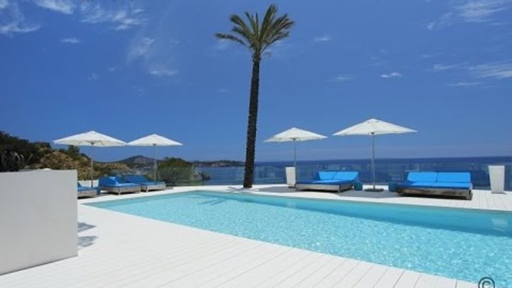 Luxury seafront Villa with private access to the sea in Es Cubells for rent - Luxury Villas Ibiza