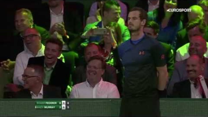 Andy Murray Lets Ball Boy Face Match Point Against Roger Federer- Match For Africa 3