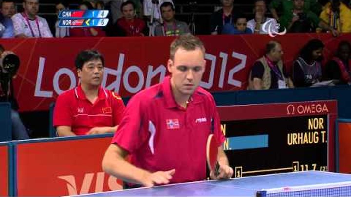 Table Tennis - CHN vs NOR - Men's Singles - Class 5 Gold Medal Match - London 2012 Paralympic Games