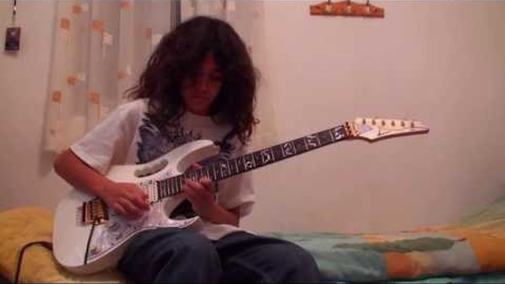 Megadeth - Tornado of Souls guitar Solo 12 years old Cover