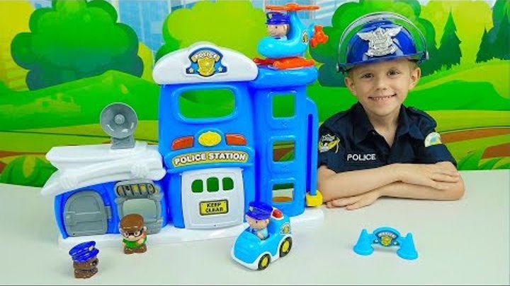 Полицейский участок для детей - Полицейский Даник и сбежавший ГРАБИТЕЛЬ - Police Station for Kids