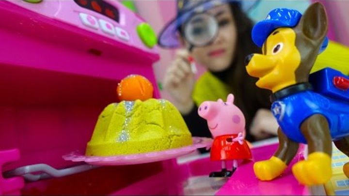 Видео с игрушками: Хэллоуин! Свинка Пеппа и Щенячий Патруль: готовимся к празднику. Play Doh.