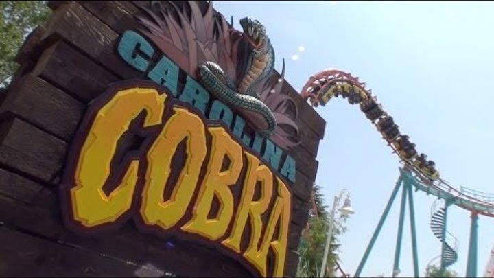 Cobra Most Epic Boomerang Roller Coaster POV EVER Carowinds Amusement Park