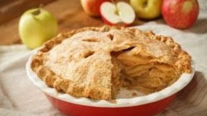 Американский яблочный пирог - вкусный и ароматный. Много начинки и мало теста.