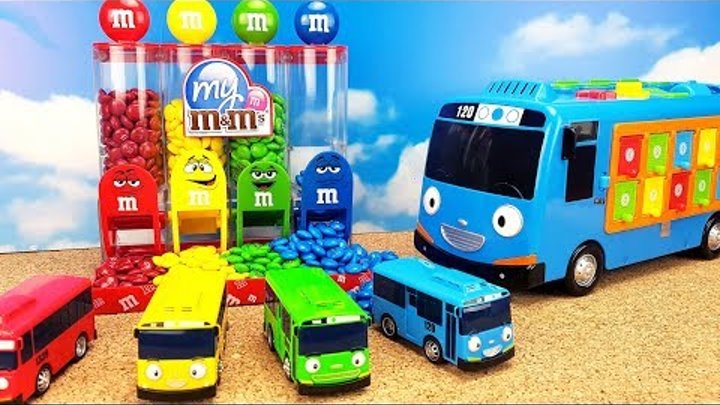 Умный автобус Тайо и его друзья из мультика Учим цвета Развивающее видео для детей Toy Tayo 꼬마버스 타요,