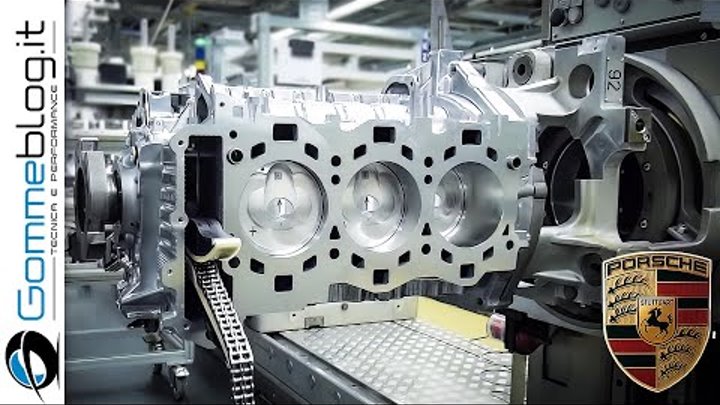 Porsche ENGINE - Car Factory Production Assembly Line смотреть онлайн Porsche ENGINE - Car Factory Production Assembly Line