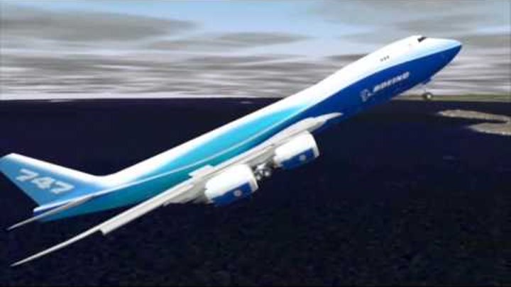 Boeing 747-8F goes on roller coaster flight