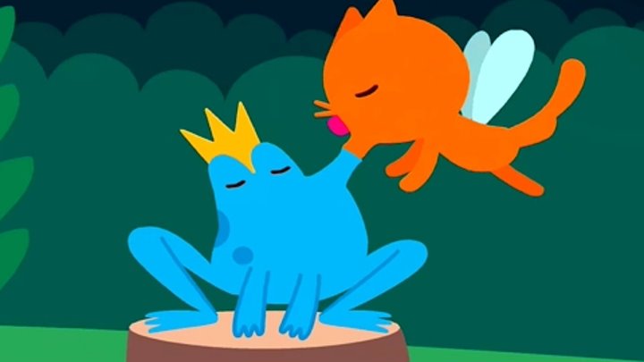 Кошка Джиня Из Игры Sago Mini Fairy Tales Гуляет По Волшебному Лесу С Друзьями Саго Мини