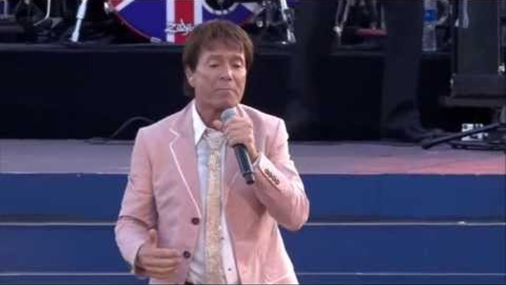 Cliff Richard sings 'Congratulations' at the Queen's Diamond Jubilee concert. June 4, 2012.