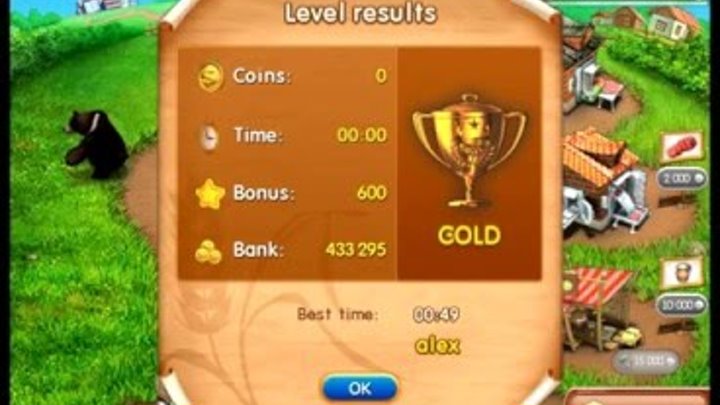 Farm frenzy 2 only GOLD (level 64) Butter street 4 Веселая ферма 2 Масляная 4 (уровень 64) Золото