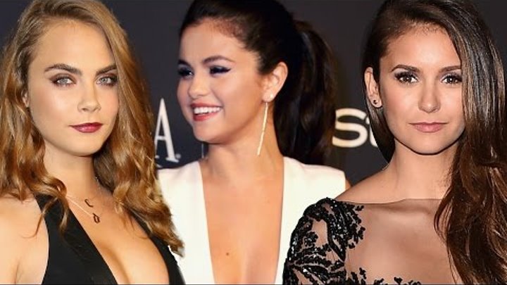 Selena Gomez, Cara Delevingne, Nina Dobrev Golden Globes 2015 STYLE