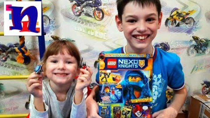 LEGO Nexo Knights. Журнал лего нексо найтс с героем Клеем и боевым маникеном