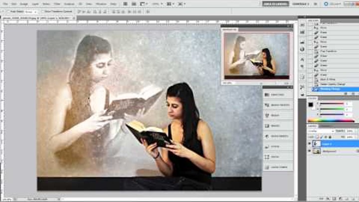 Photoshop Tutorial - Transparency effect