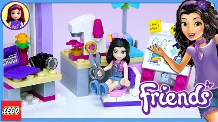 Lego Friends Emma's Creative Workshop Build Review Play - Kids Toys