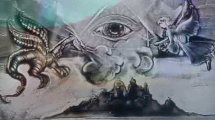 Песочная живопись Евгении Кустовой "1000-летие присутствия монашества на Афоне"