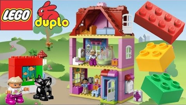 ✿ Lego мультик - Интересные игрушки для детей Кукольный домик Lego Duplo
