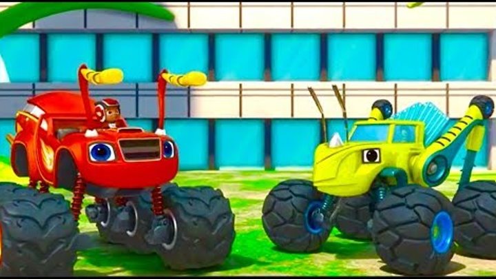 Вспыш и чудо машинки 3 сезон Большое муравьиное путешествие Blaze and the monster machines 3 sea