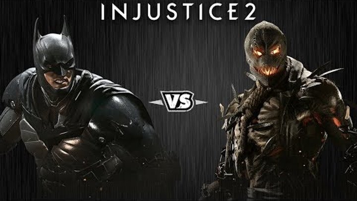 Injustice 2 - Бэтмен против Пугала - Intros & Clashes (rus)