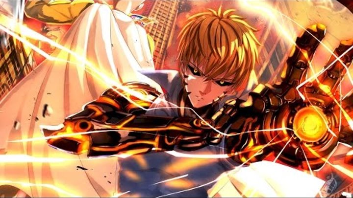 AMV Anime One Punch Man Genos (best fights of heroes)