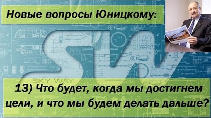 Новые вопросы Юницкому. 13) Что будет, когда мы достигнем цели, и что мы будем делать дальше Новые вопросы Юницкому. 13) Что будет, когда мы достигнем цели, и что мы будем делать дальше