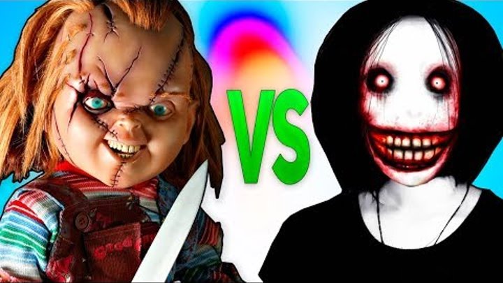 ЧАКИ VS ДЖЕФФ УБИЙЦА | СУПЕР РЭП БИТВА | Chucky Doll movie ПРОТИВ Jeff The Killer Creeepypasta