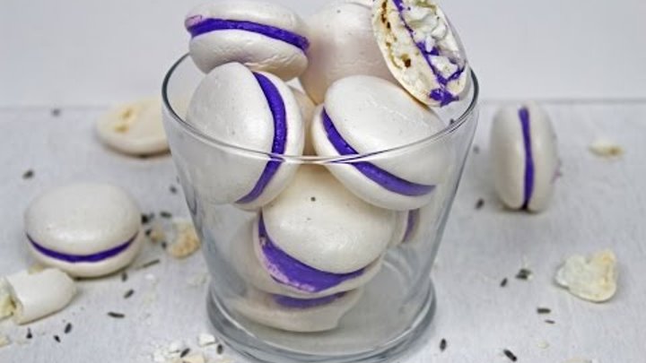 Lavender Meringues Cookies
