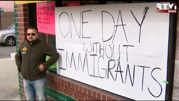 Иммигранты в США не вышли на работу в знак протеста против политики Трампа