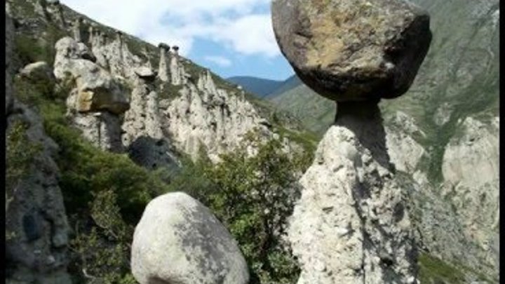 Чудеса Горного Алтая. (Каменные грибы, Чульчинский водопад, Учар)