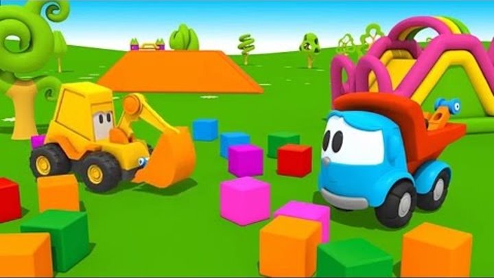 Мультфильм про машинки Синий трактор для детей малышей Развивающие мультики