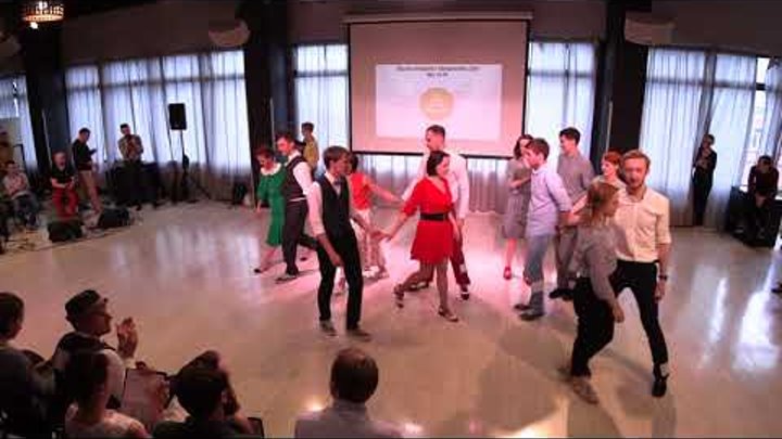Lindy Hop Newcomers Strictly Finals at Russian Swing Dance Championship 2018