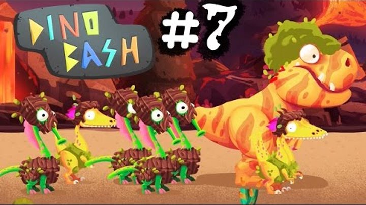 Динозавры Атака Троглодитов #7.DINO BASH игры динозавры как мультики про динозавров.Dinosaurs.