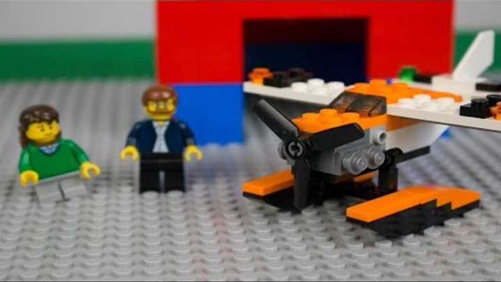 Развивающие видео игры для детей: Конструктор LEGO. Строим Самолет ЛЕГО