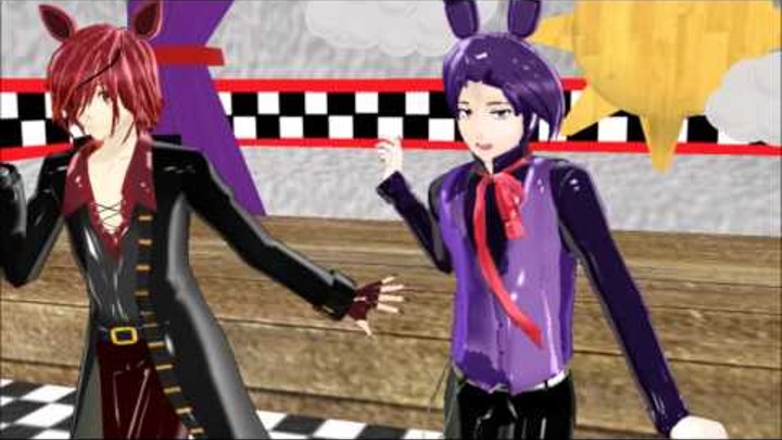 MMD x FNAF - When Bonnie and Foxy are bored