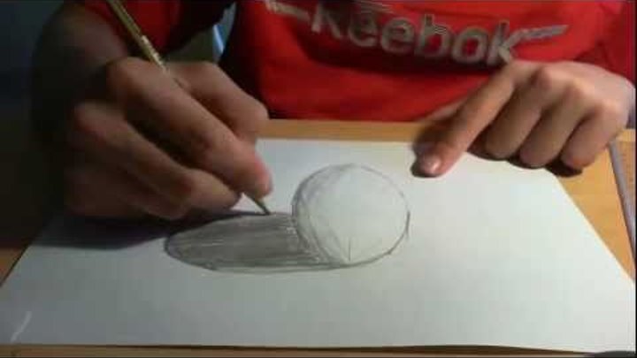 Drawing anamorphic 3D spheres like sidewalk 3d art (tutorial)