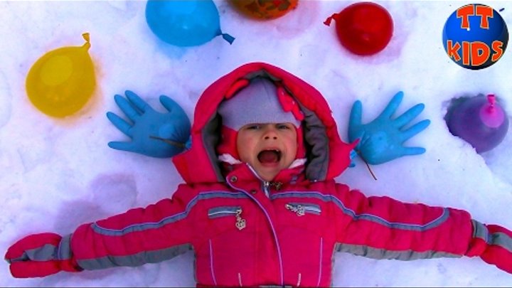 Замораживаем Шарики ОРБИЗ в шариках с водой ОГРОМНЫЙ ШАР Видео для детей ORBEEZ for kids