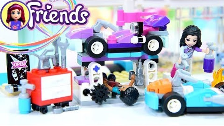 Lego Friends Creative Tuning Shop Go Kart Workshop Build Review Silly Play Kids Toys