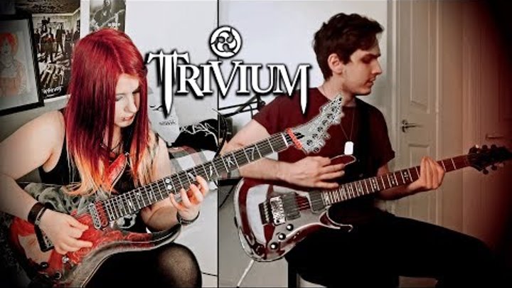 TRIVIUM - Dying In Your Arms [GUITAR COVER] with SOLO | Jassy J & Nik Nocturnal