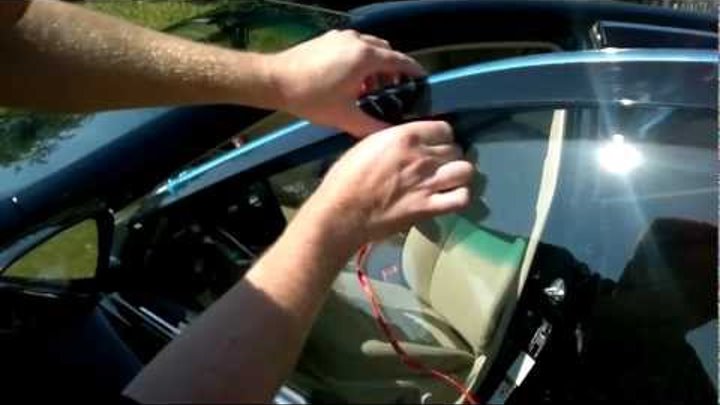 Дефлекторы боковых окон с хром накладкой Toyota Camry.