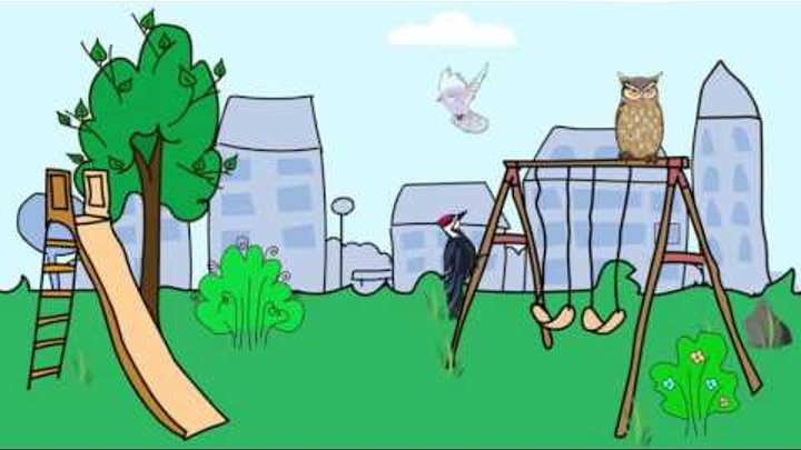 Мультфильм про птиц. Развивающие мультики для детей до 4 х лет.