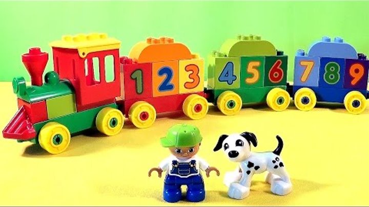 Конструктор Лего поезд с цифрами. Lego Duplo Number Train