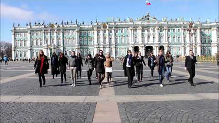 St. Petersburg believes in Sherlock flash mob St. Petersburg believes in Sherlock flash mob