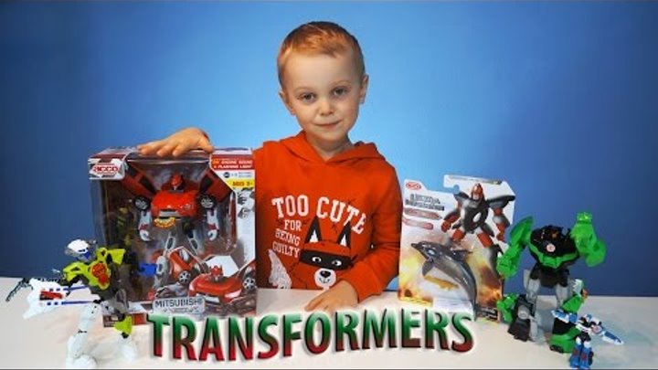 Роботы Трансформеры Игрушки Mашинка и Дельфин Трансформер Transformers Robots