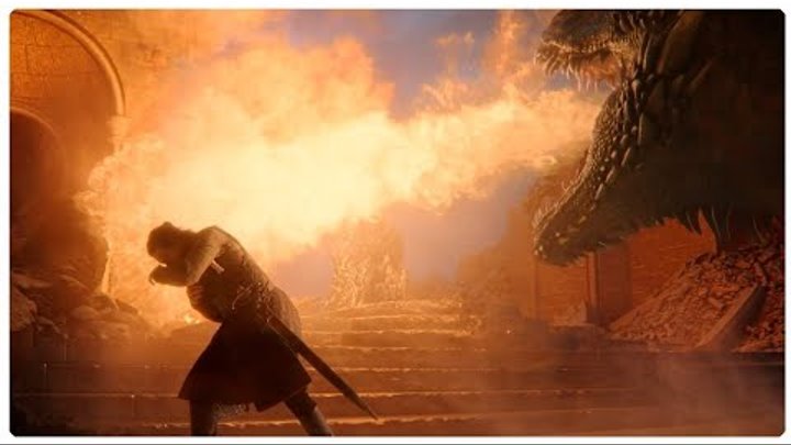 Игра престолов 8 сезон 6 серия - Дракон сжигает железный трон