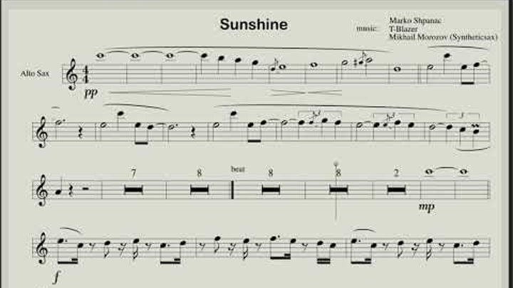 Sunshine - Club House music for saxophone (Backing track and score) смотреть онлайн Sunshine - Club House music for saxophone (Backing track and score)
