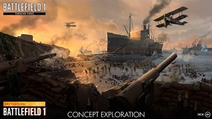 Battlefield 1 CTE (DLC Волны перемен) МЫС ГЕЛЛЕС с текстурами